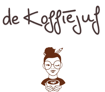 Logo van De Koffiejuf, barista trainingen in Noord-Holland